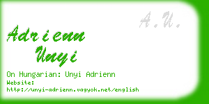 adrienn unyi business card